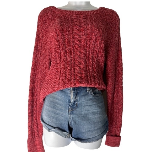 THE Gap Medium Heavy Knit Pink Sweater - Picture 2 of 6